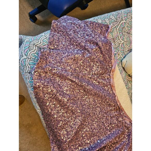 AMERICAN GIRL Girl’s ISABELLE PURPLE SEQUIN DANCE SKIRT Large 14/16 - Picture 6 of 7